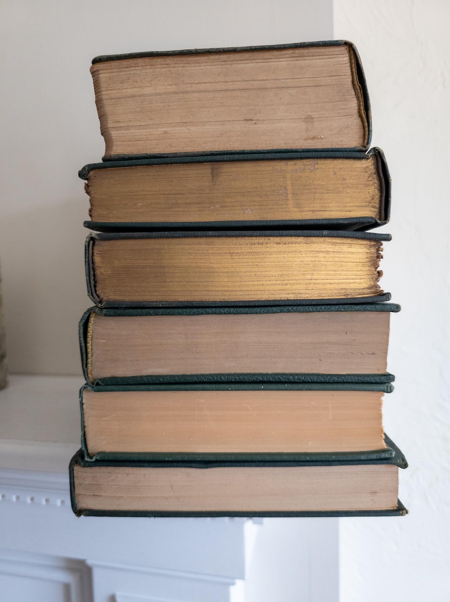 Green & Turquoise Vintage Book Bundle (Set of 6)