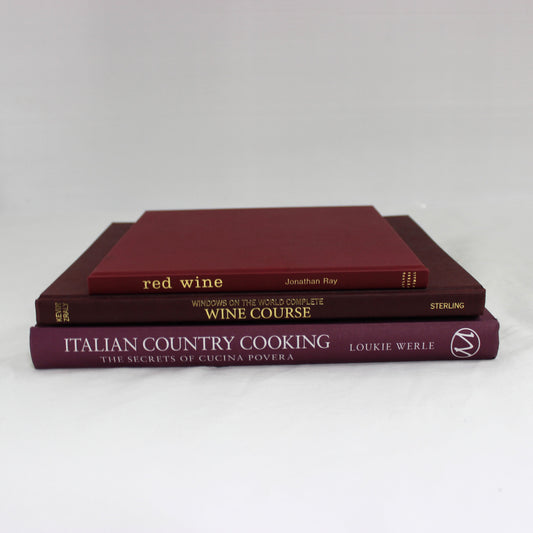 Maroon Cook Books (Set of 3)