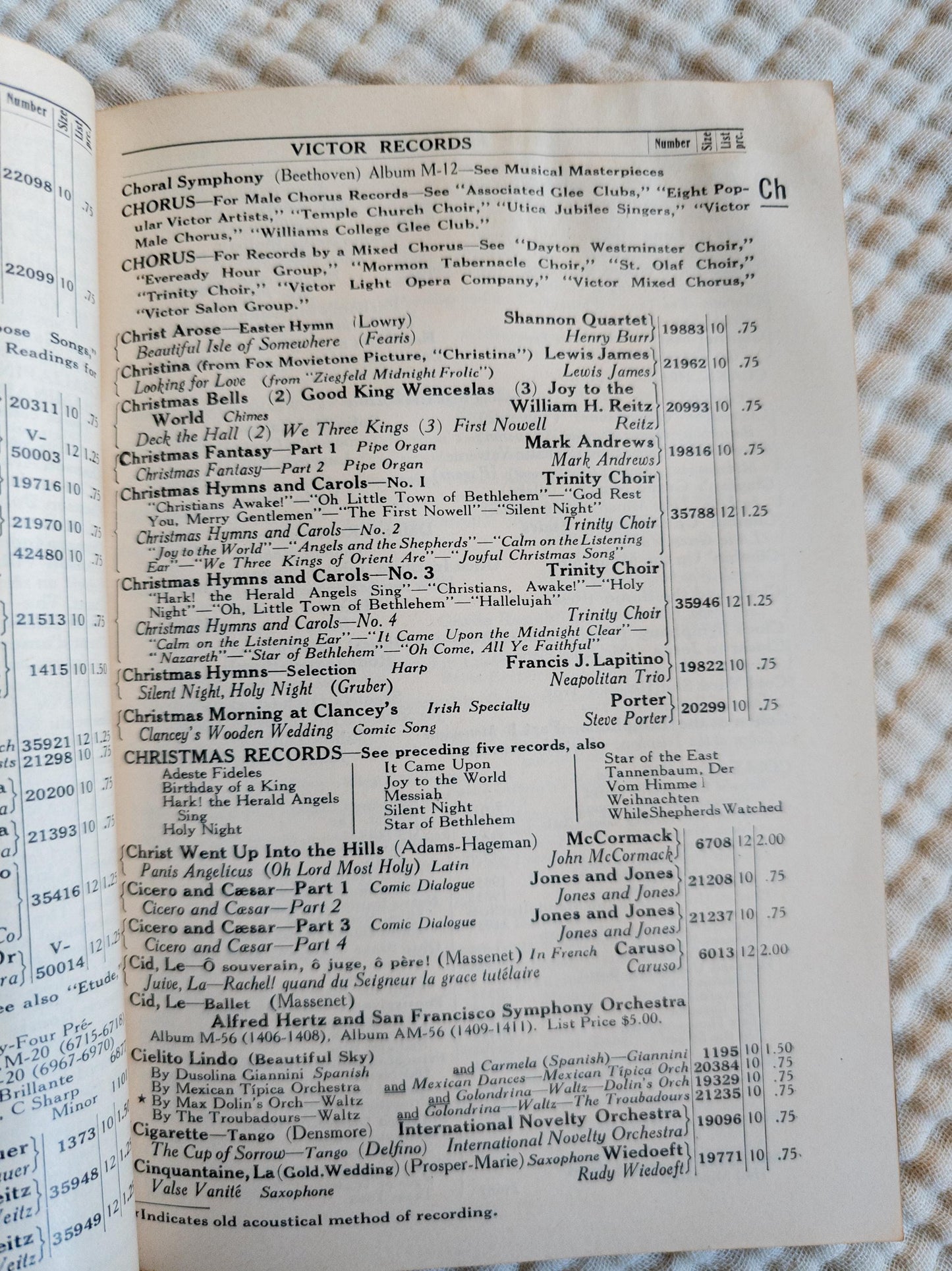 Victor Record Catalog - 1930 edition - softcover