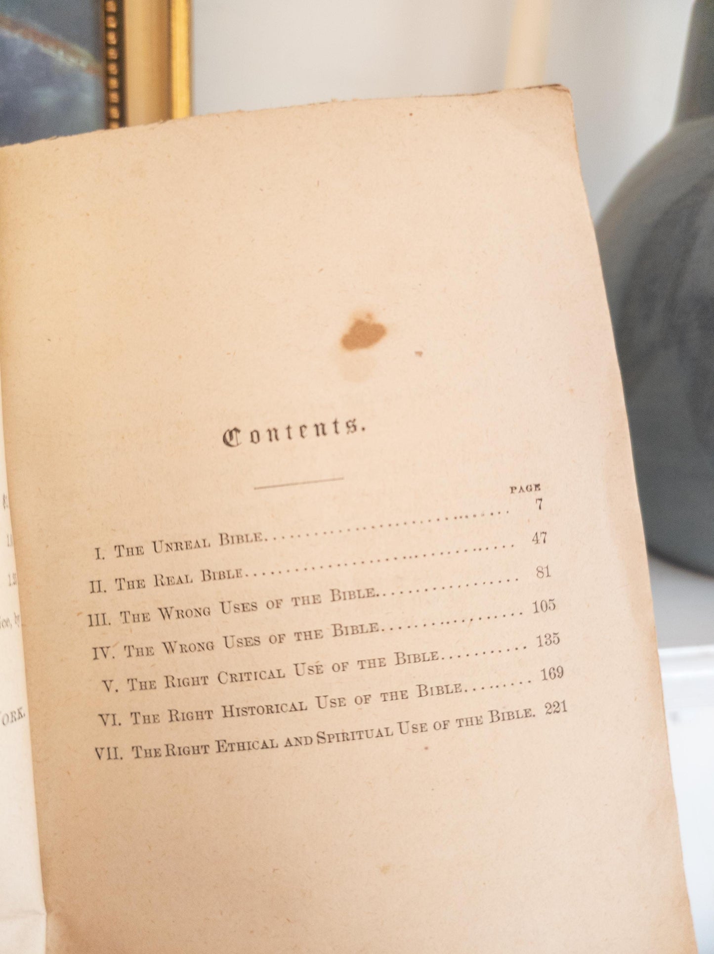 1800s The Right and Wrong Uses of the Bible by Rev. R. Heber Newton - Second edition