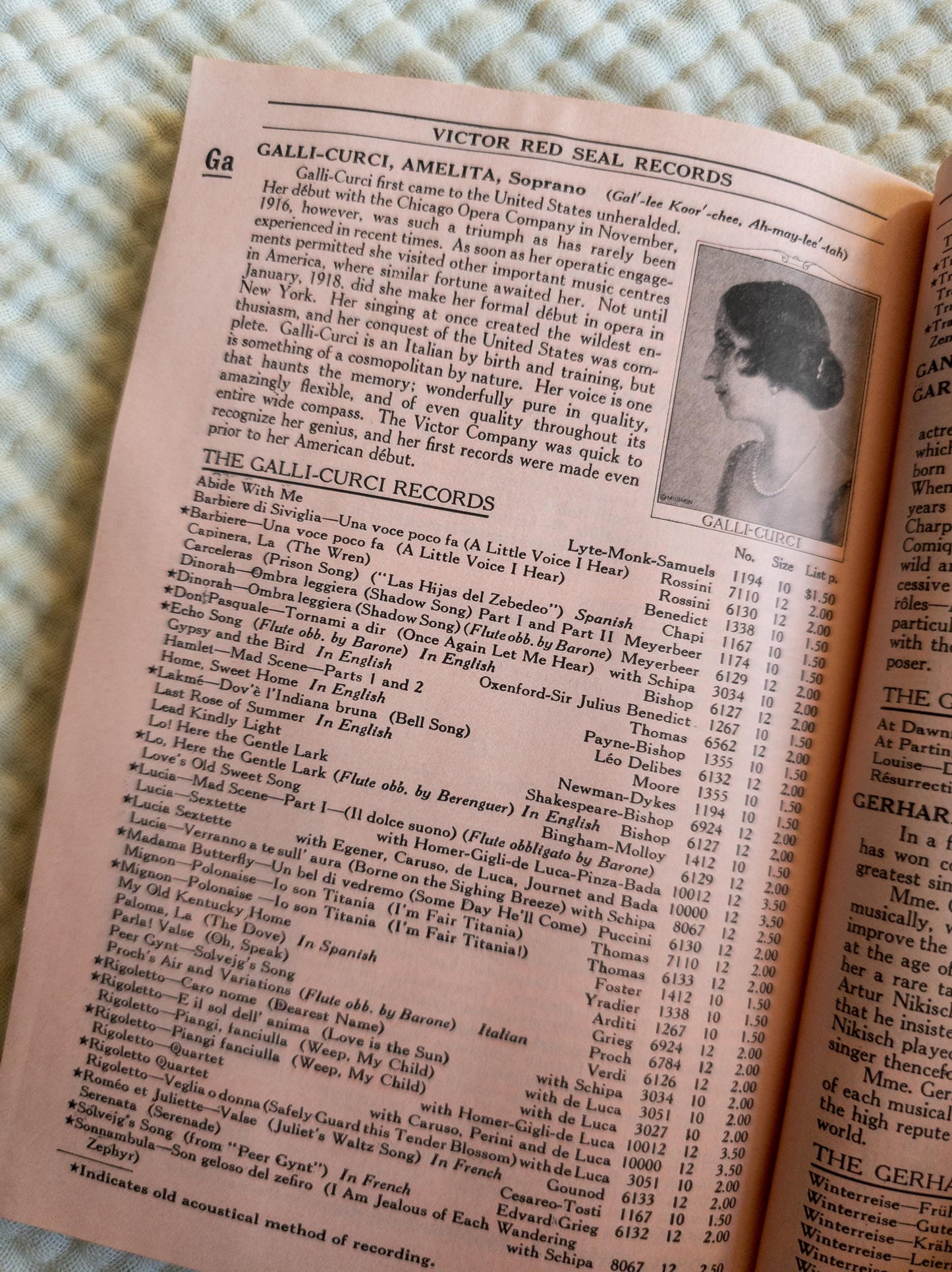 Victor Record Catalog - 1930 edition - softcover