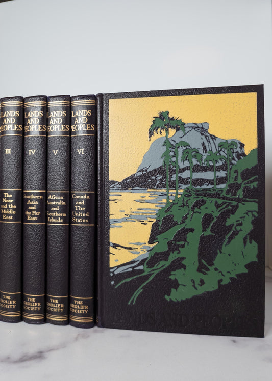 Vintage 'Lands and Peoples' Encyclopedia Set
