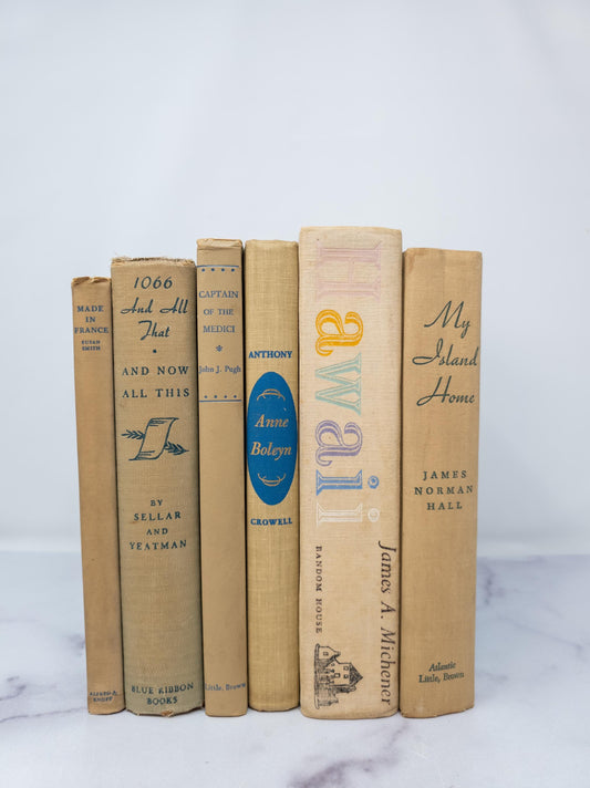 Vintage Tan Book Bundle