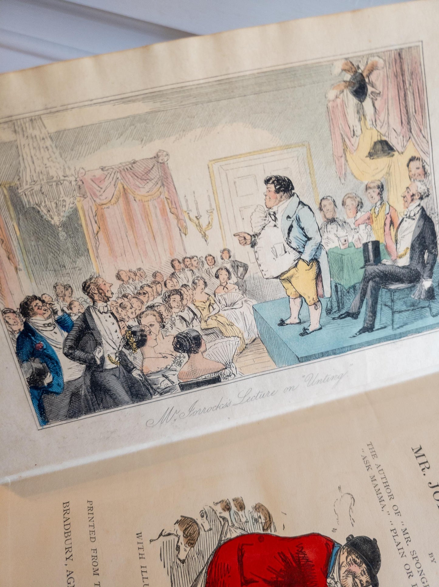 Antique hunting stories - 1926 Jorrock's Edition books by John Leech