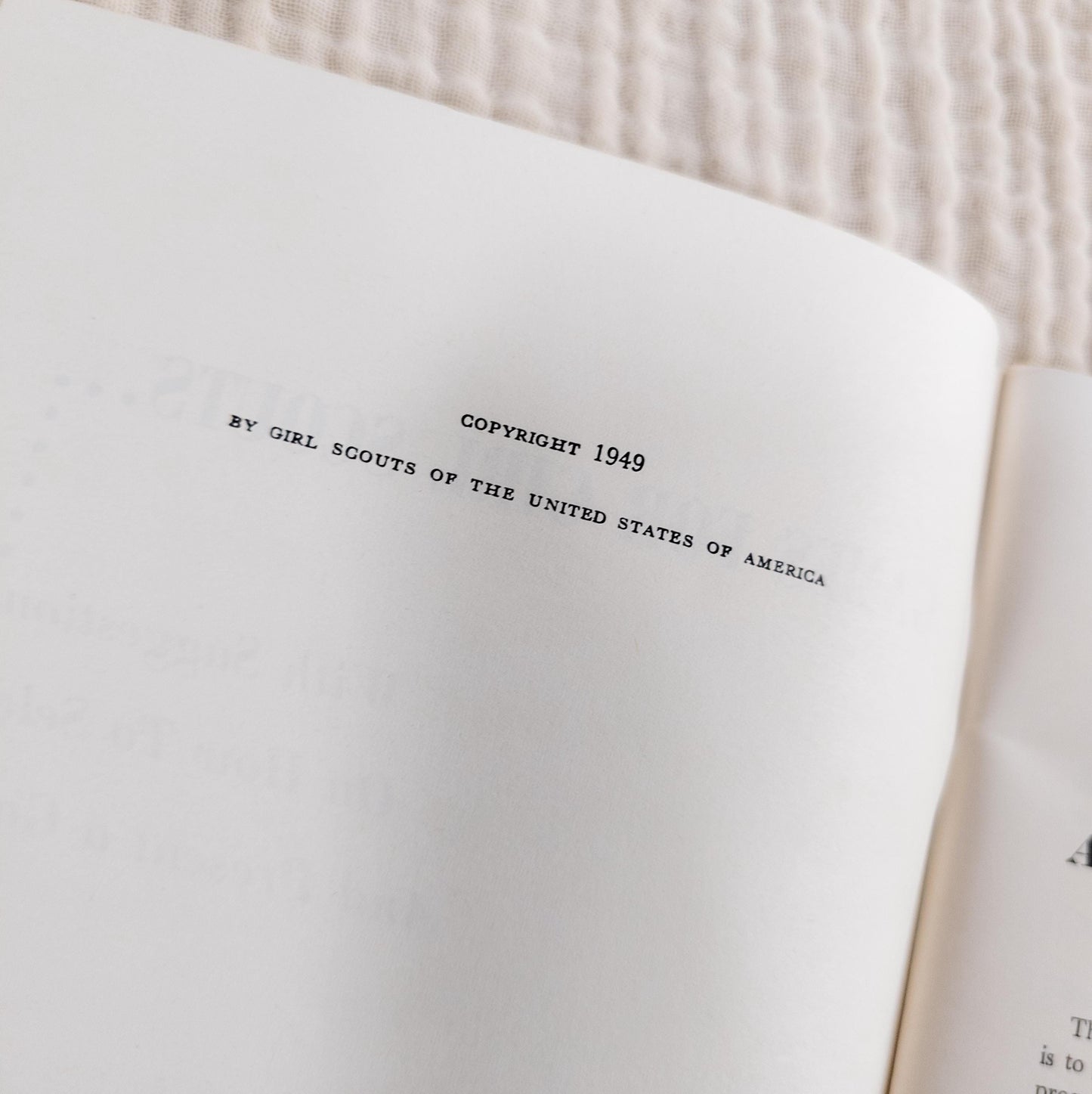 1949 Girl Scout Handbook