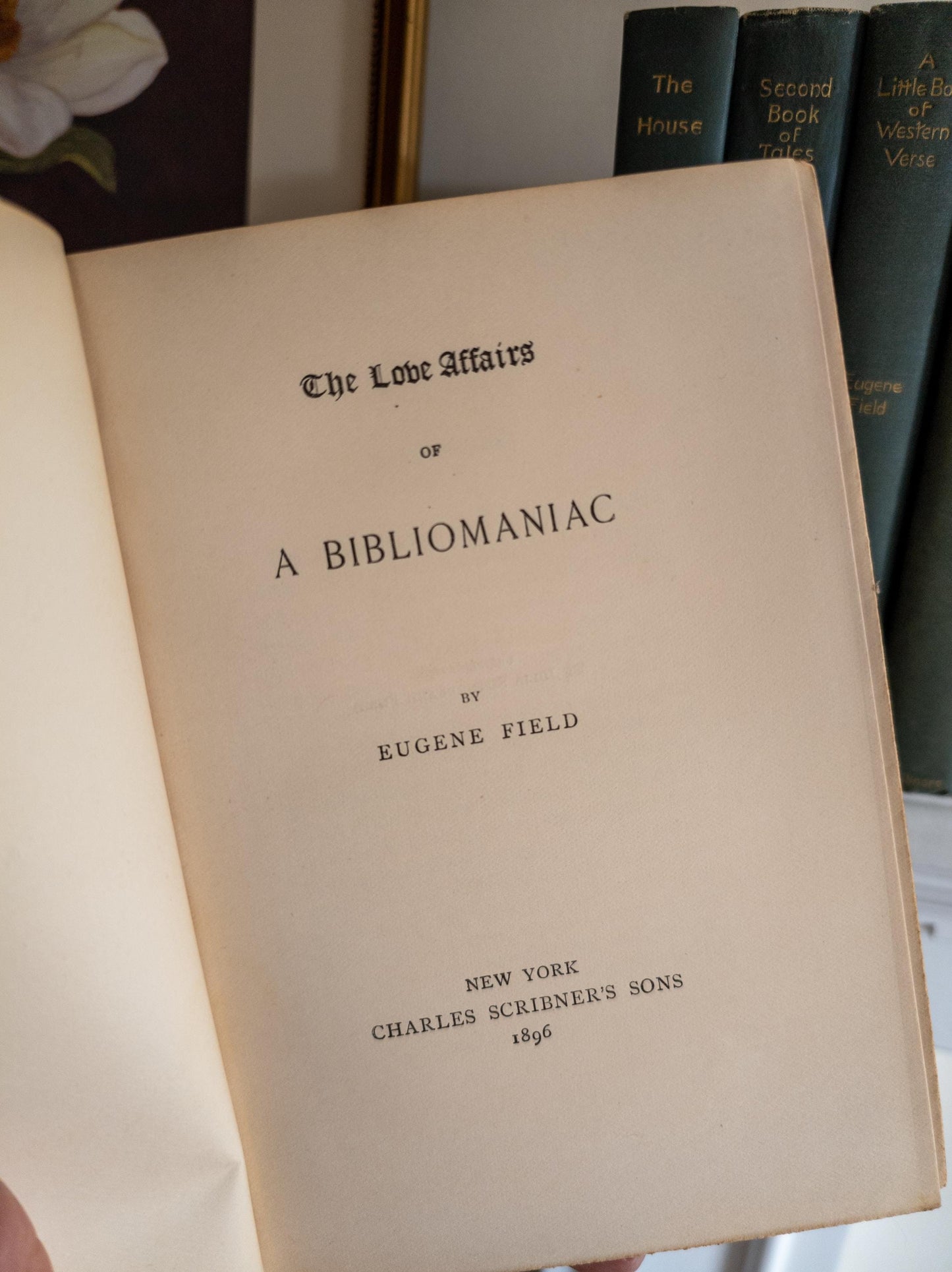 Eugene Field books - light blue