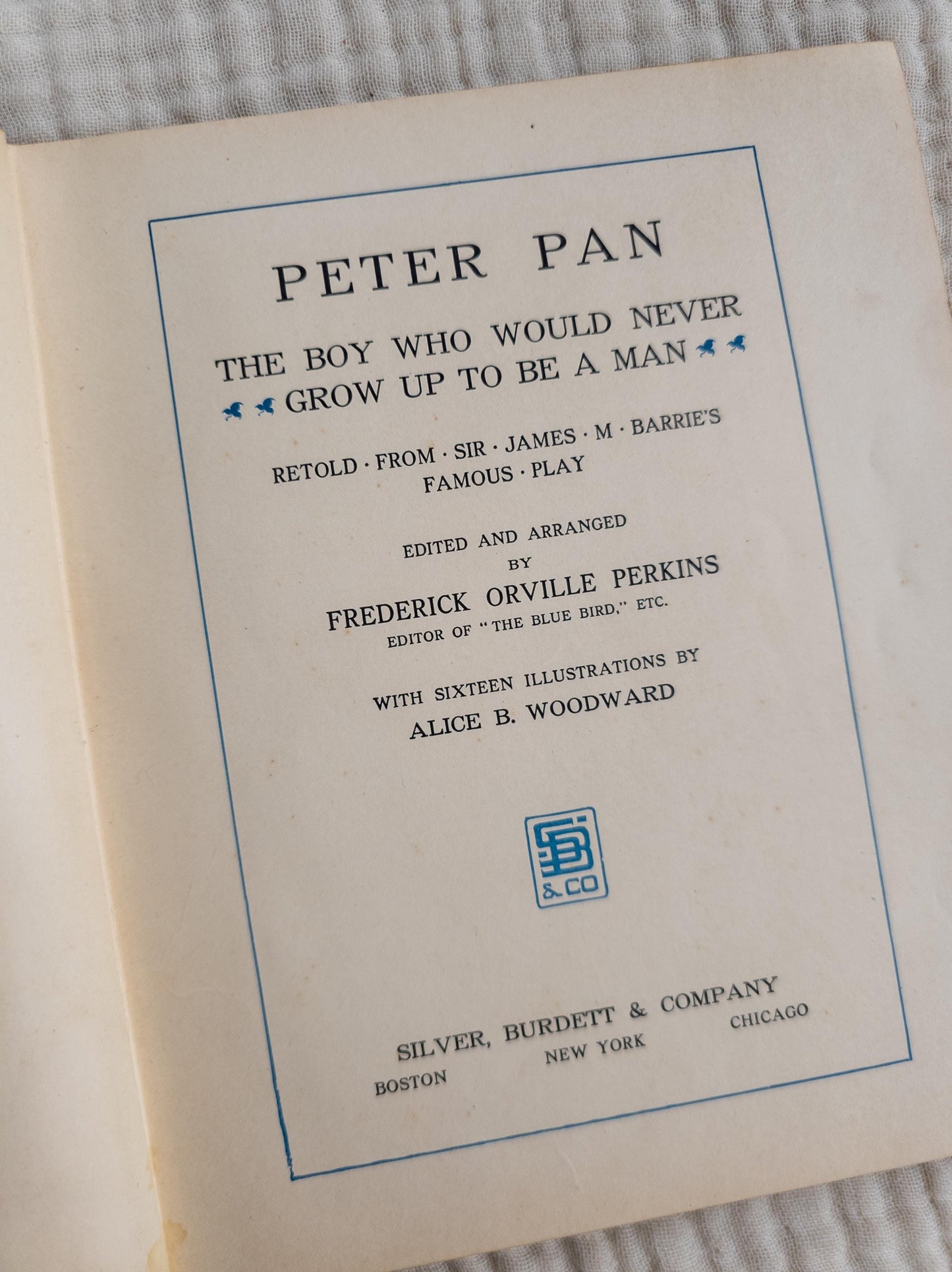 Peter Pan Retold from J.M. Barrie's Famous Play