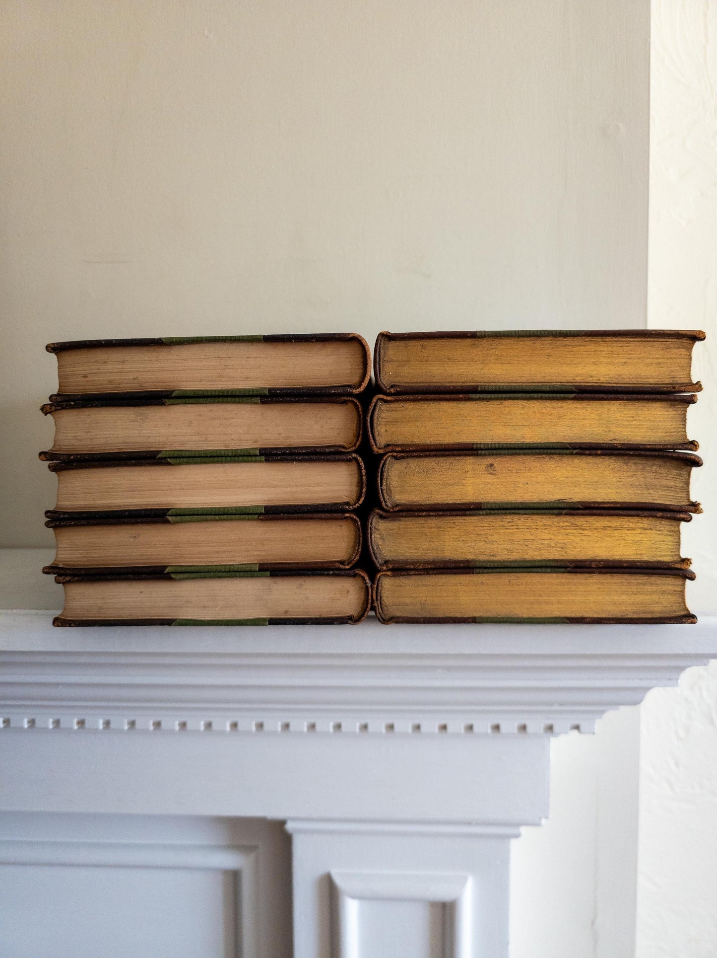 The Wit and Humor of America - antique leather book set