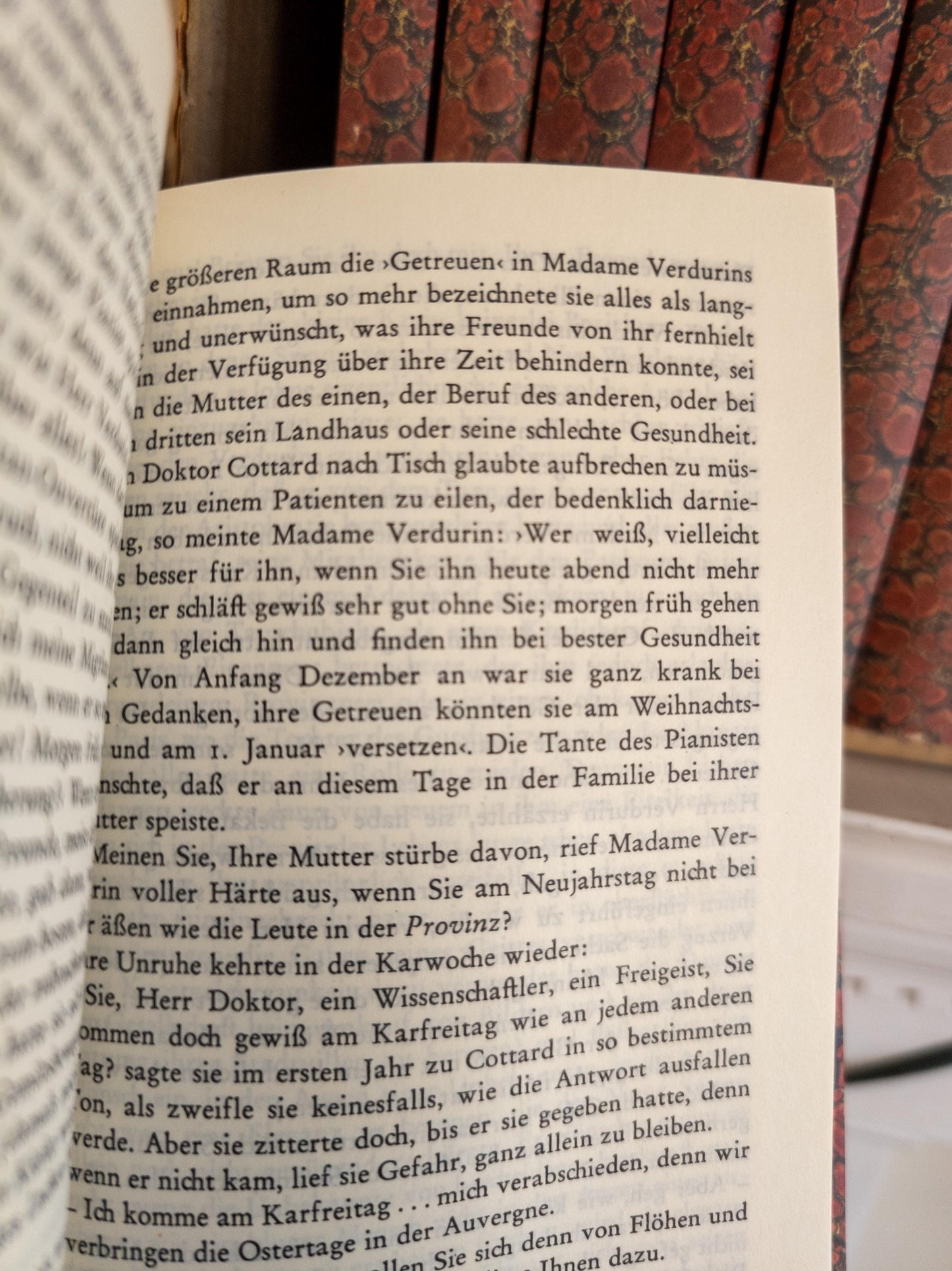 Marbled Paper Books - Marcel Proust in German