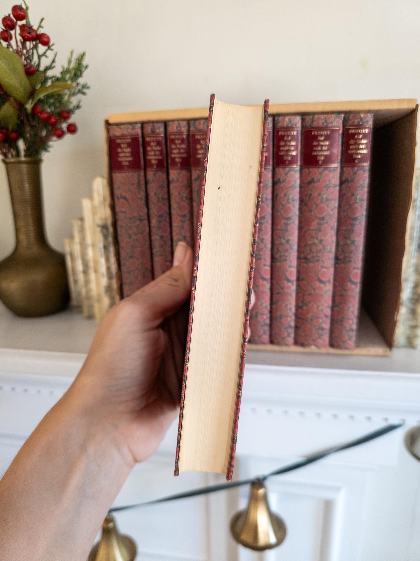 Marbled Paper Books - Marcel Proust in German