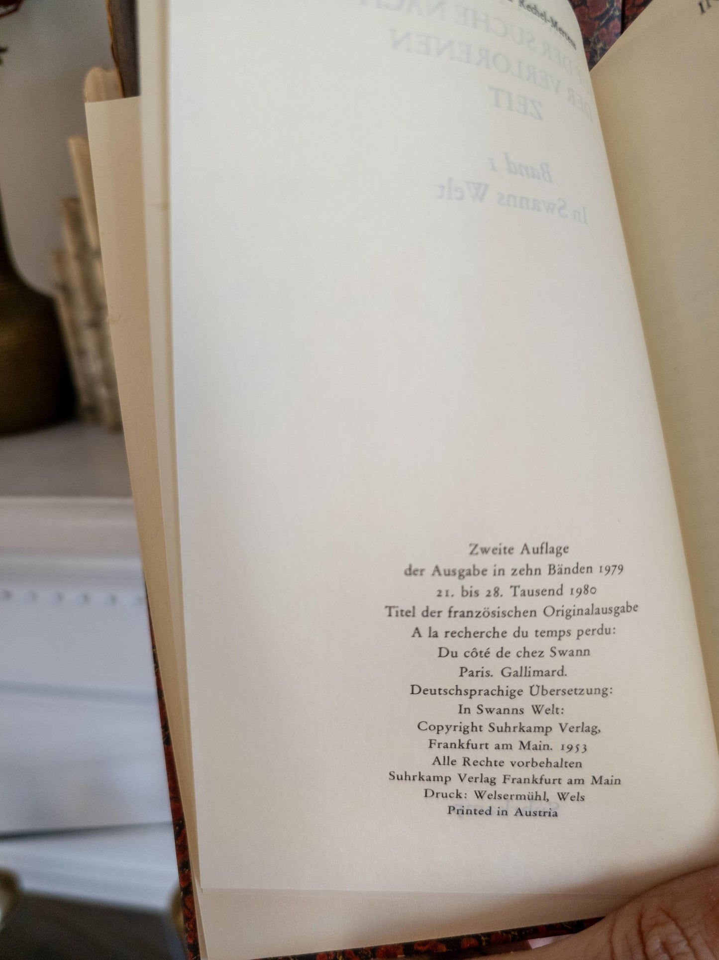 Marbled Paper Books - Marcel Proust in German