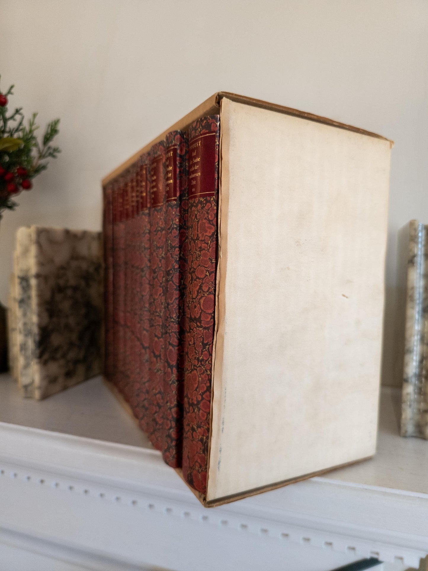 Marbled Paper Books - Marcel Proust in German