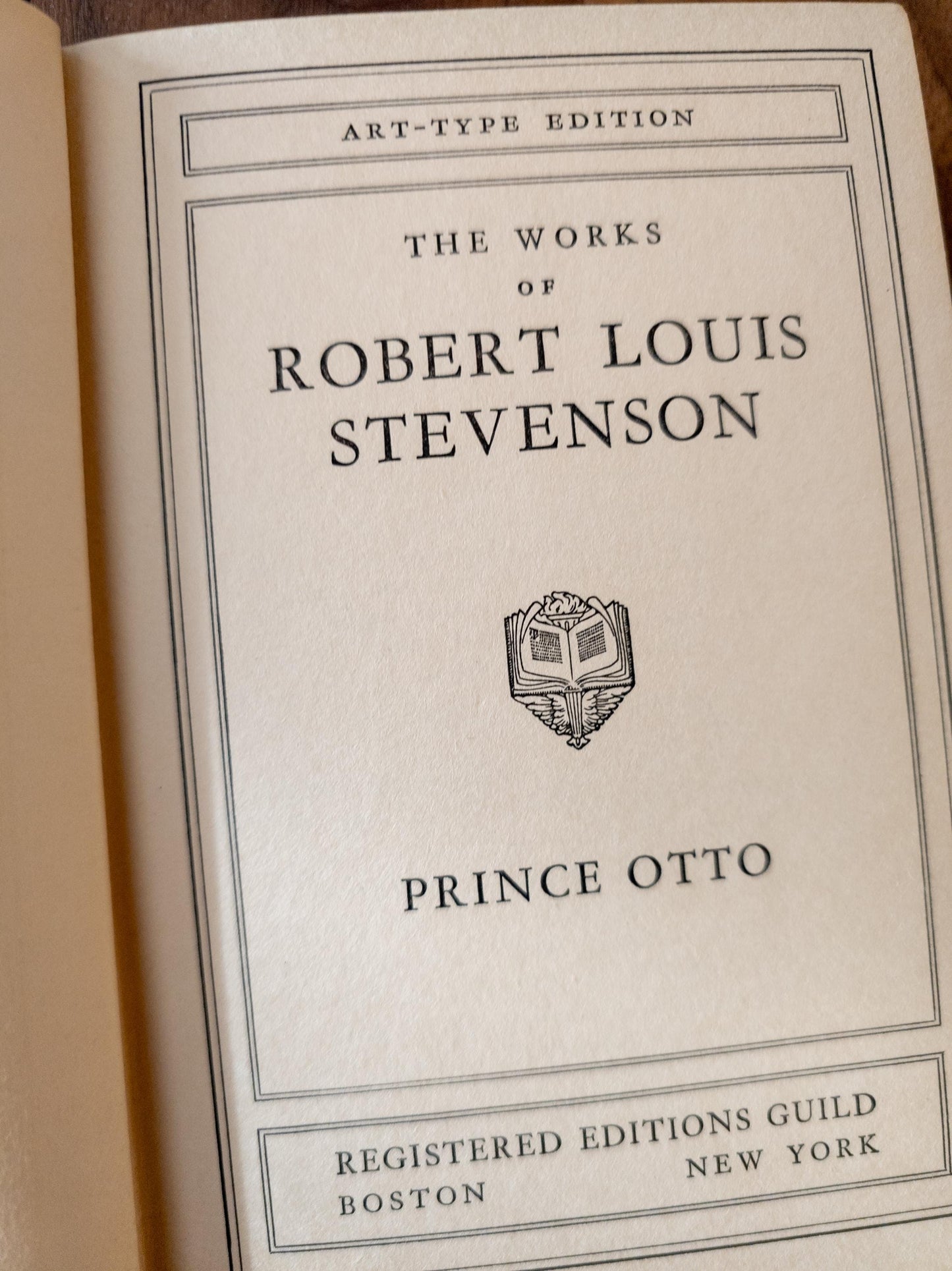 Blue and Gold antique and vintage book stack - set of 6