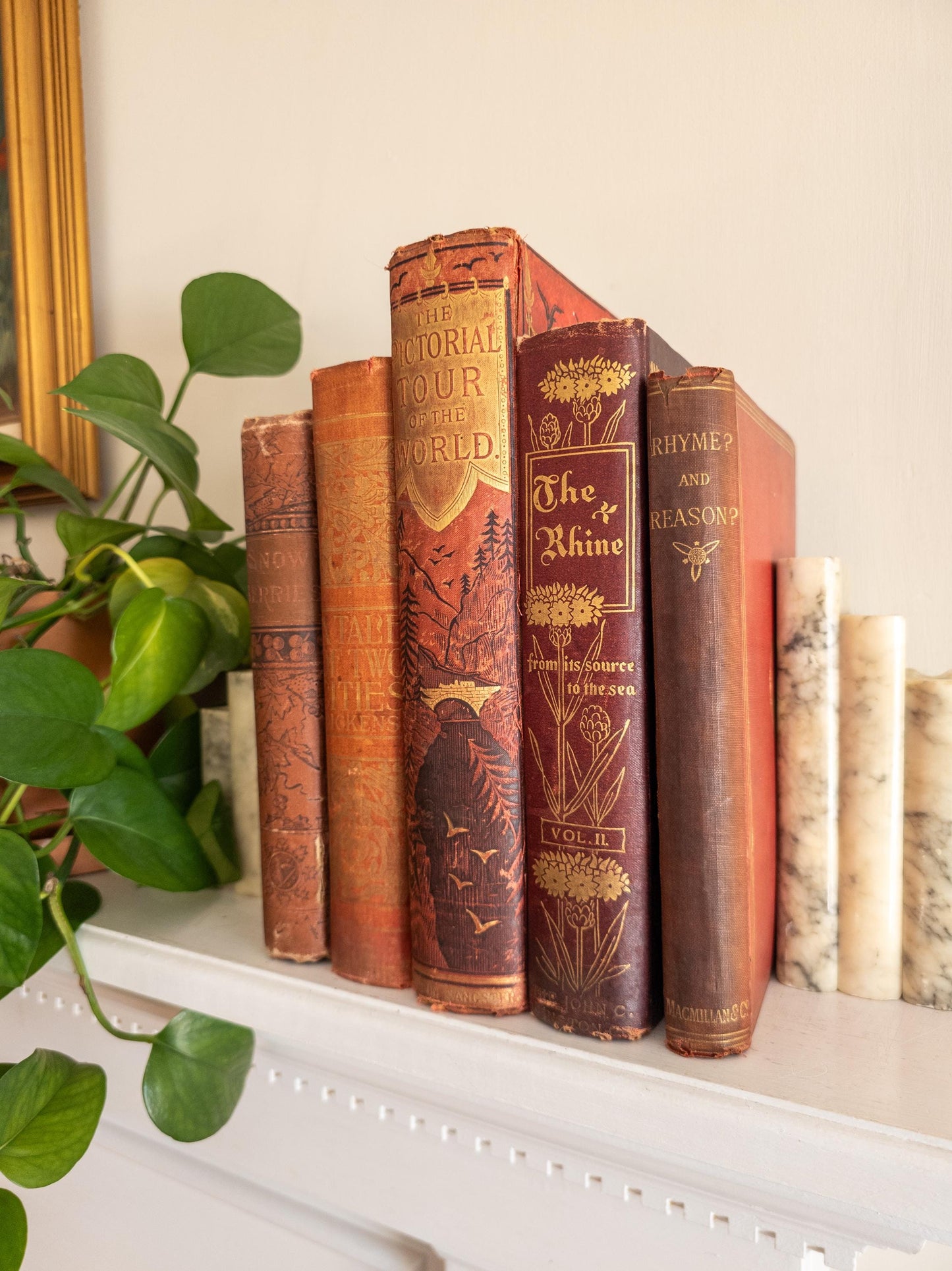 Red Antique Book Bundle (Set of 5)