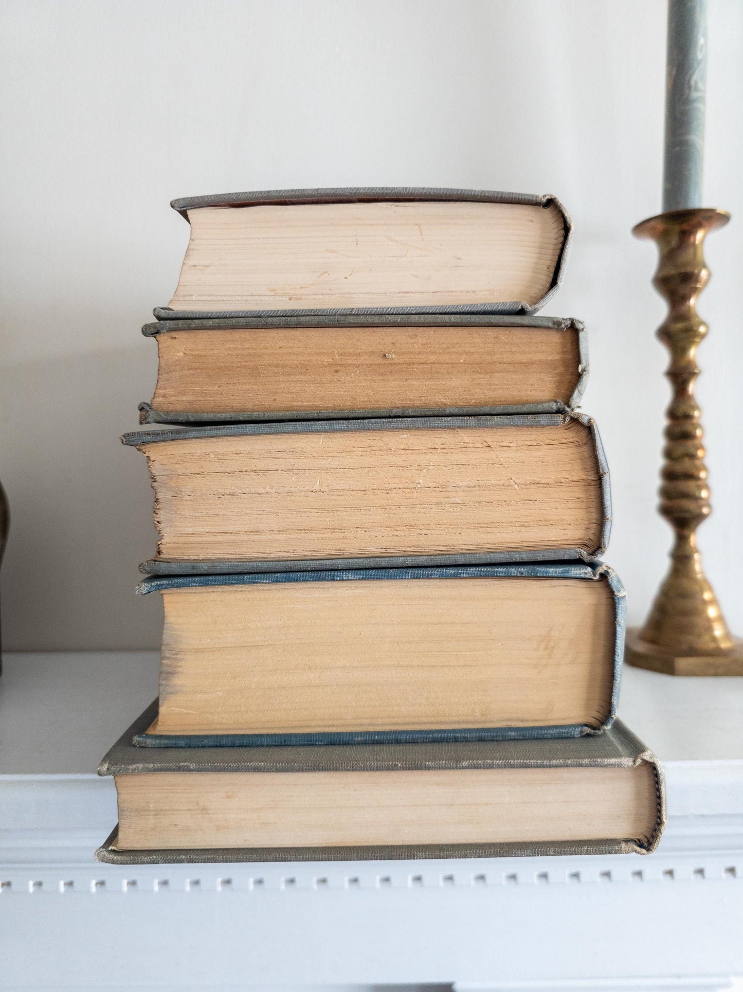 Gray Vintage Books (Set of 5)