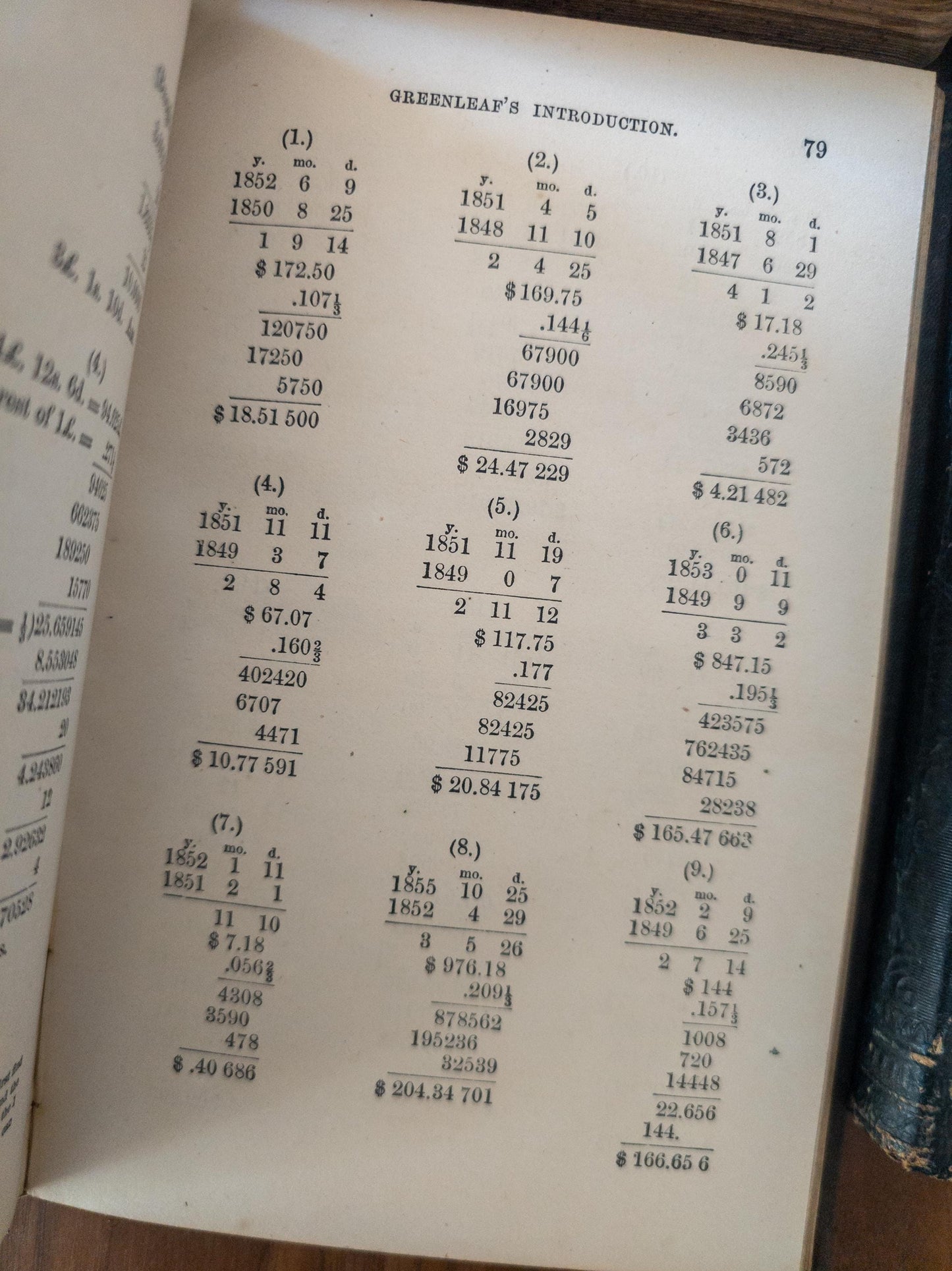 Antique black school books 1860s-1880s