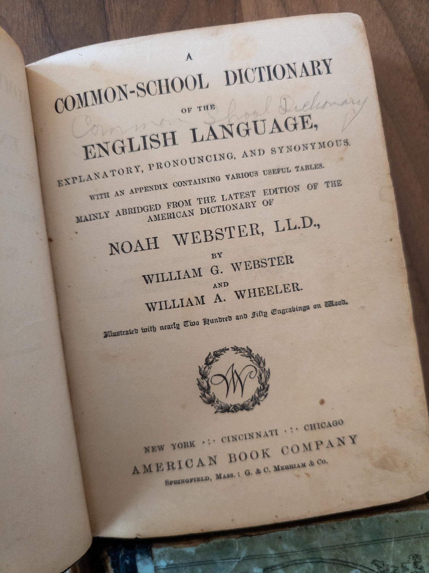 Antique black school books 1860s-1880s