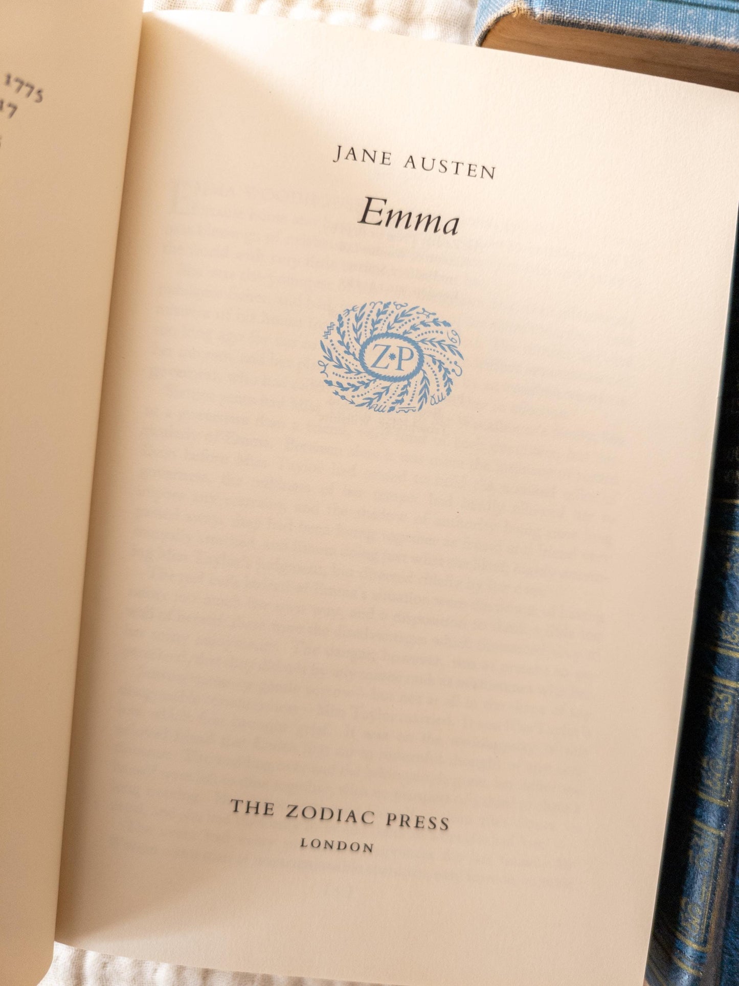 Blue vintage book bundle