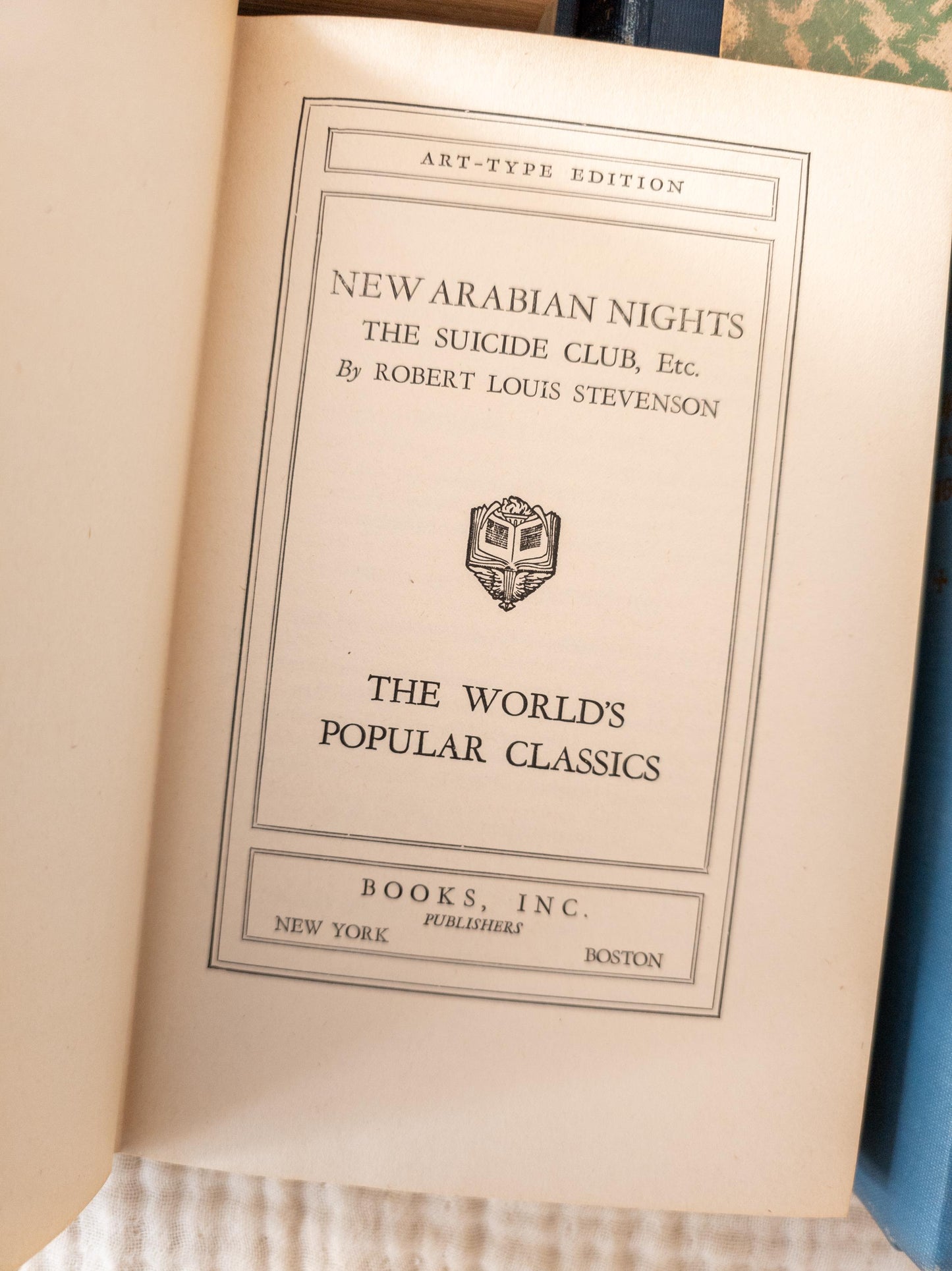 Blue vintage book bundle