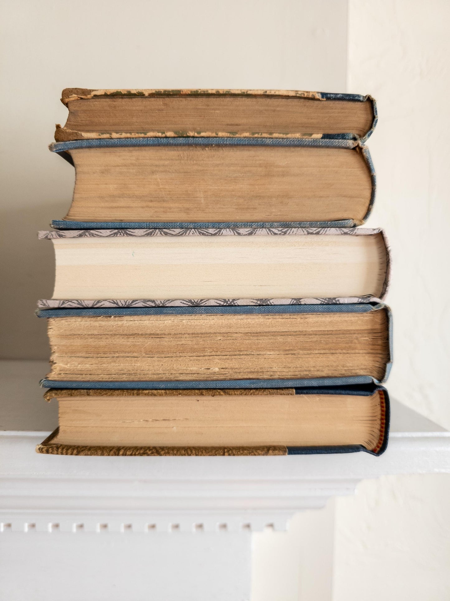 Blue vintage book bundle