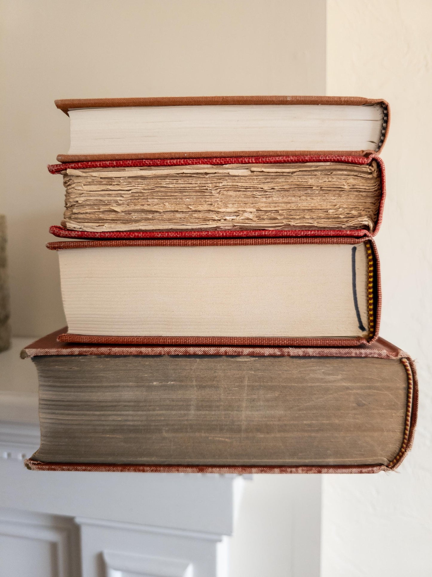 Vintage Light Red Books