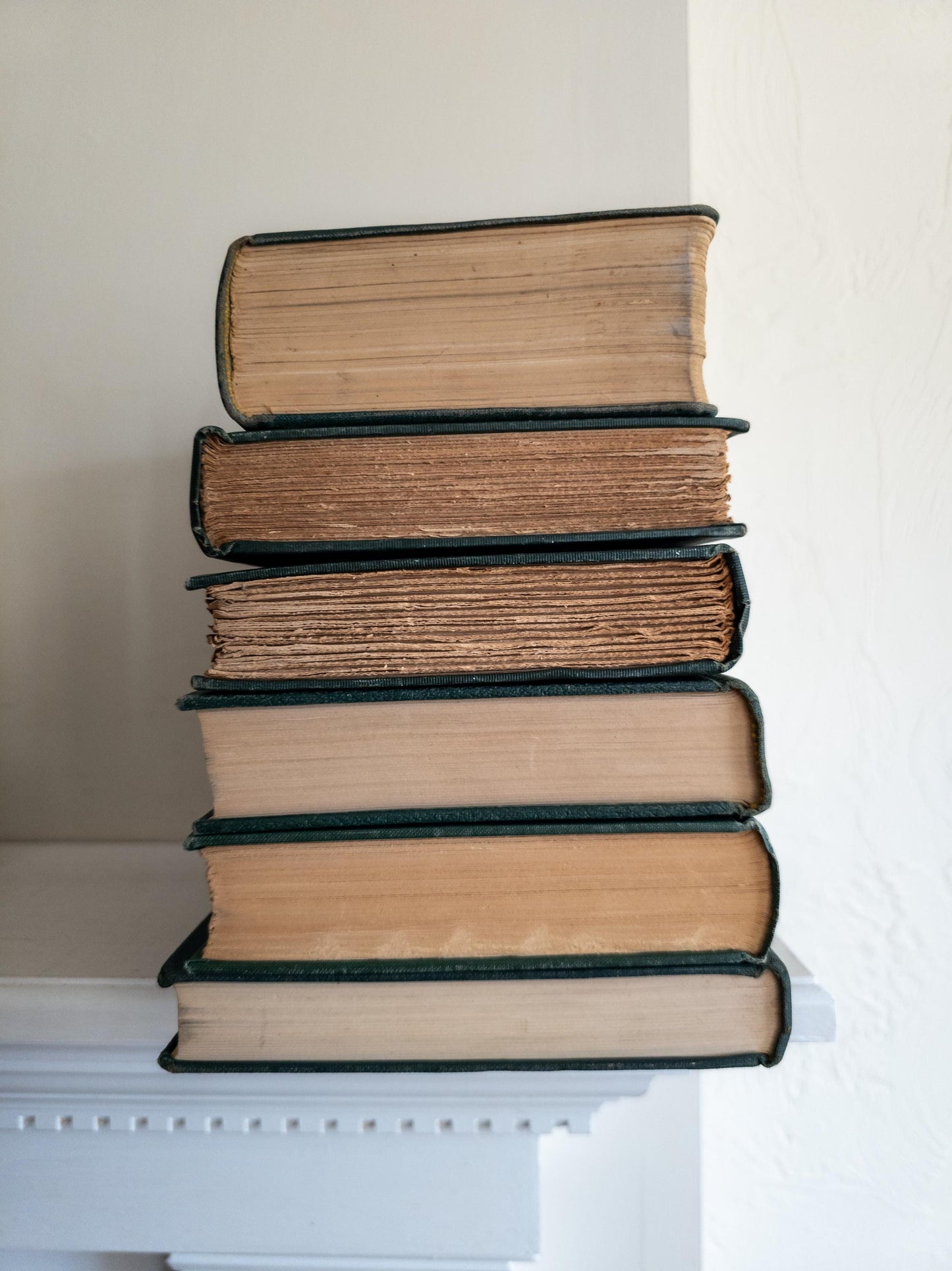 Green & Turquoise Vintage Book Bundle (Set of 6)