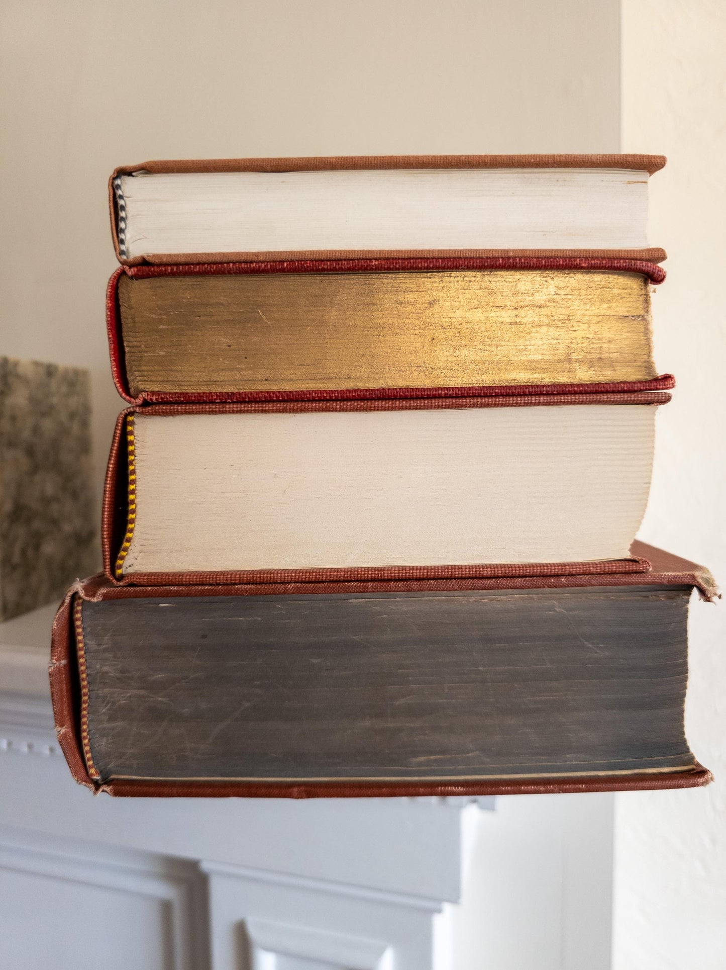 Vintage Light Red Books
