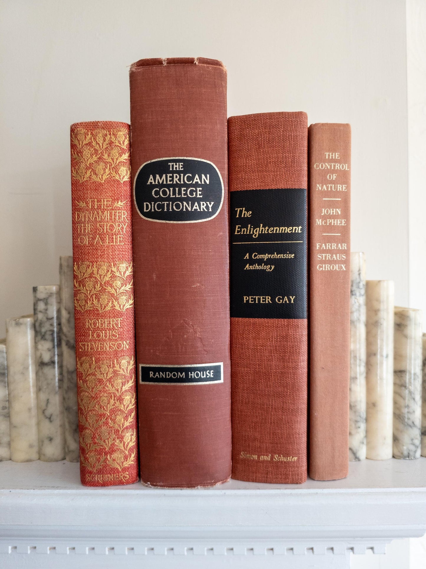 Vintage Light Red Books