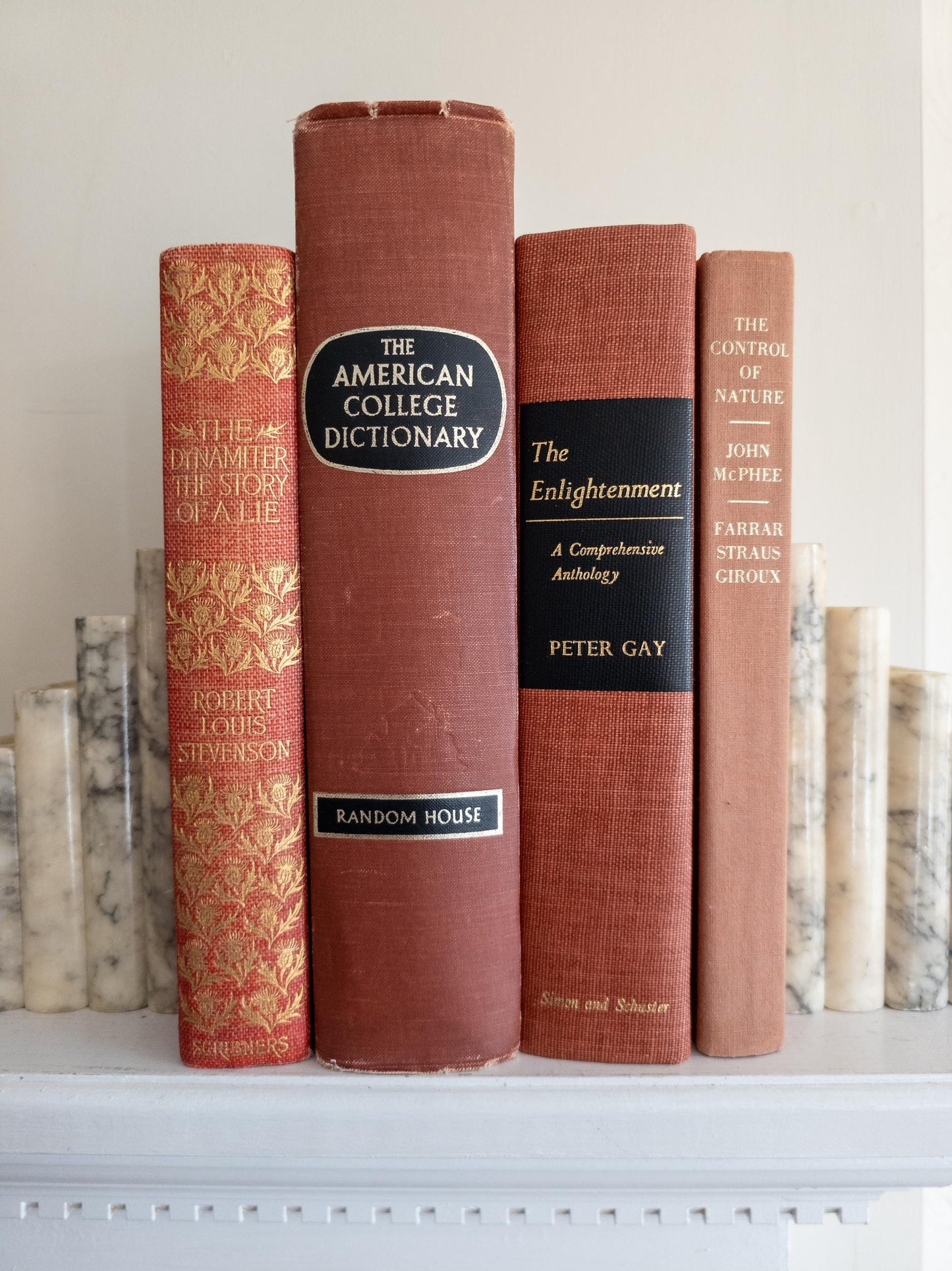 Vintage Light Red Books