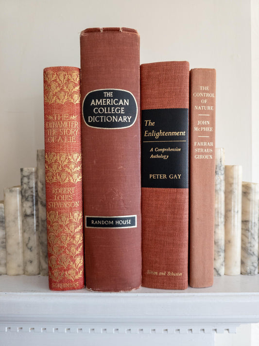 Vintage Light Red Books