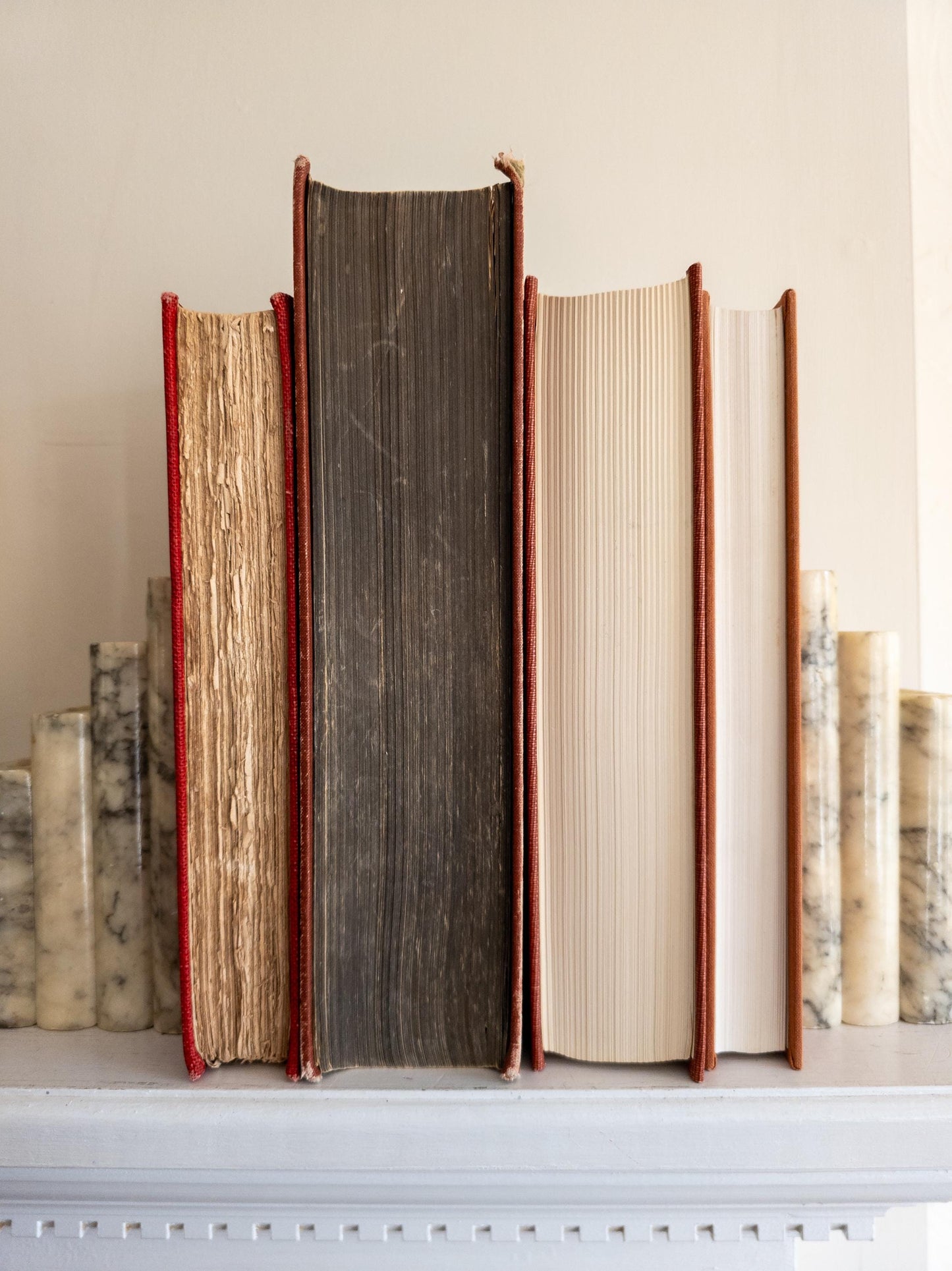Vintage Light Red Books