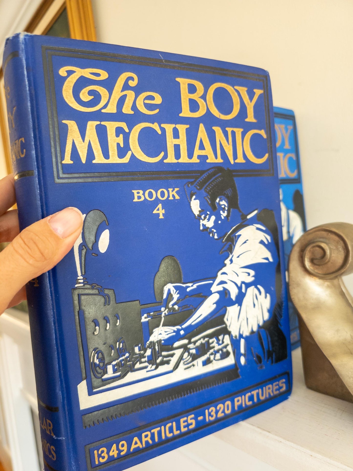 Antique Popular Mechanic books: The Boy Mechanic set