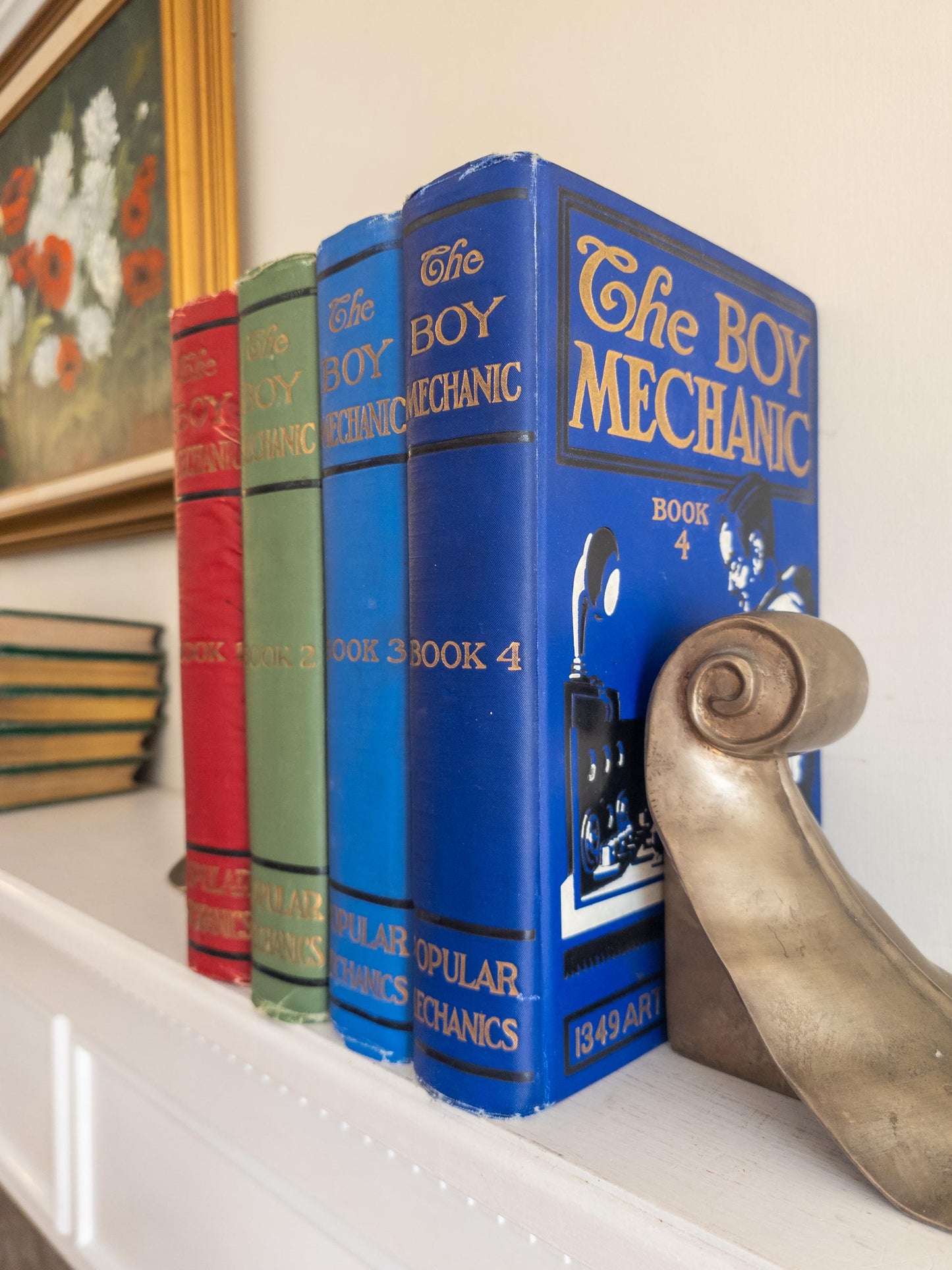 Antique Popular Mechanic books: The Boy Mechanic set