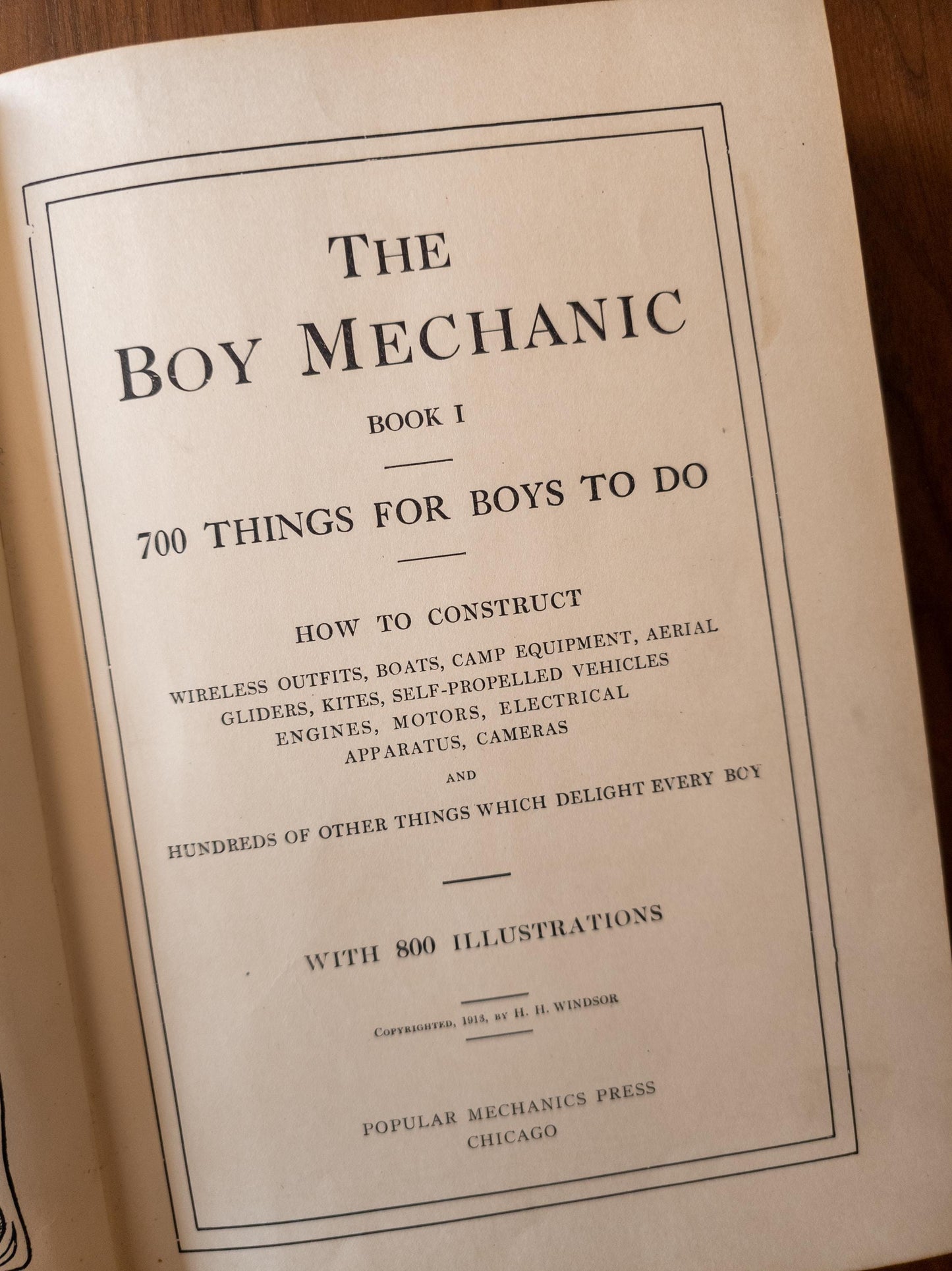 Antique Popular Mechanic books: The Boy Mechanic set
