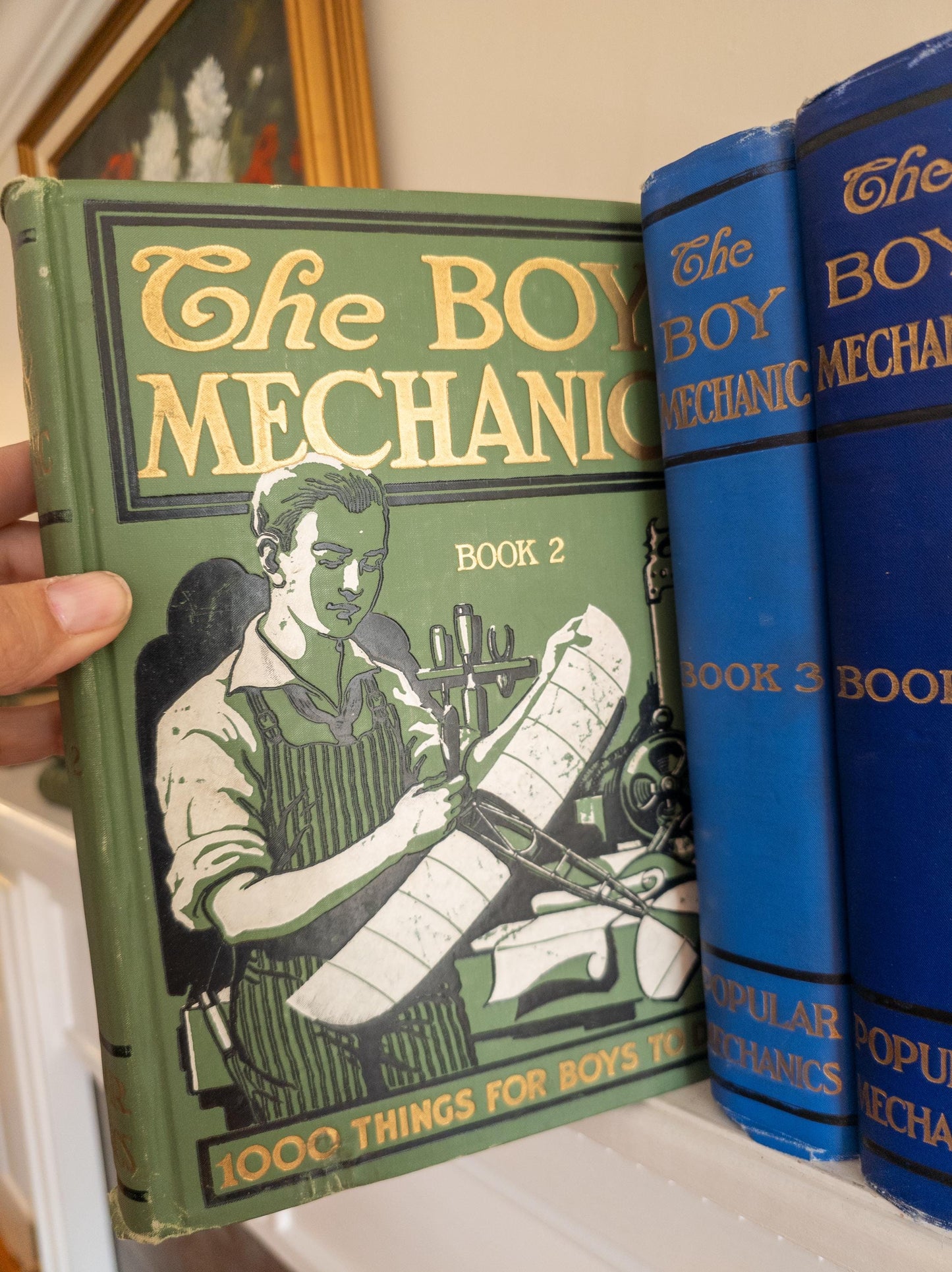Antique Popular Mechanic books: The Boy Mechanic set
