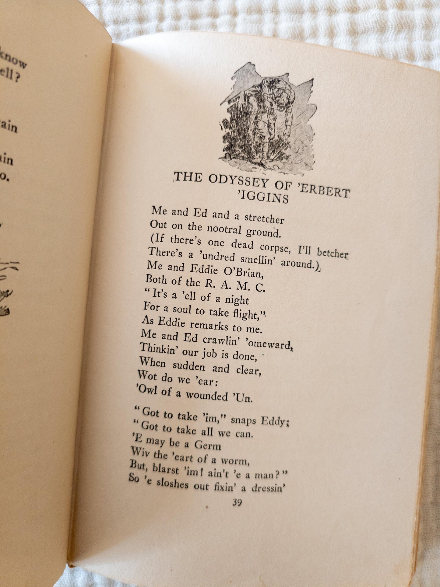 Rhymes of a Red Cross Man - antique illustrated book