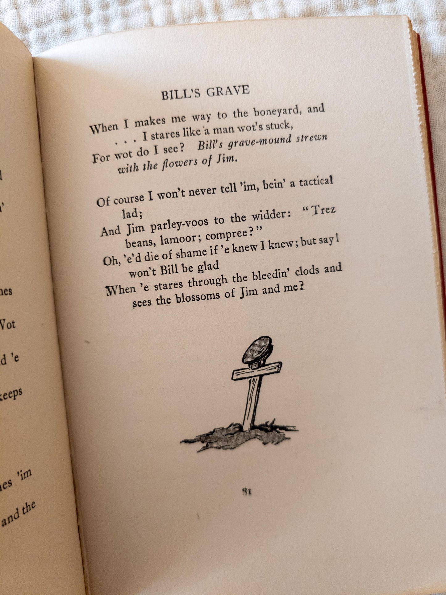 Rhymes of a Red Cross Man - antique illustrated book