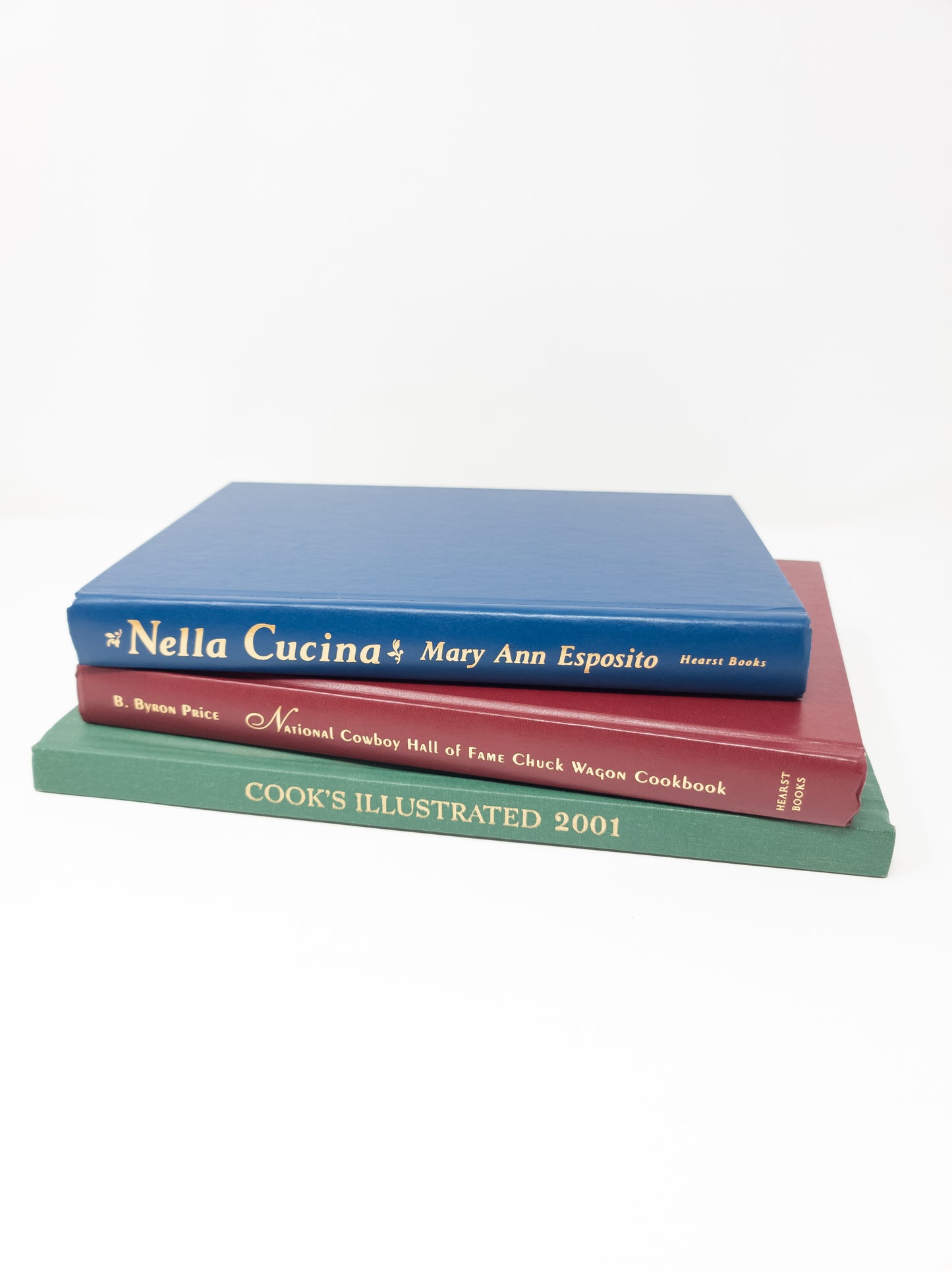 Blue, Red & Green Cookbooks (Set of 3)